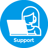 Support email button